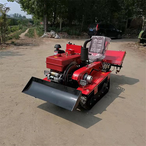 Fujin — coupe-herbe pour culture de gazon, 35hp, accessoire pour usage de ferme à fraise rotative avec piste en caoutchouc gainante, Mini tracteur à jupe rotative pour Diesel - Product Image 3