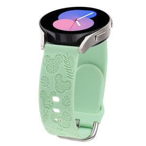 Convient pour Huawei <span class=keywords><strong>Watch</strong></span> Cartoon Gravure Bracelet de montre en silicone Samsung Universal 20 22mm Leaf <span class=keywords><strong>Mickey</strong></span> Bracelet de montre en silicone - Product Image 5
