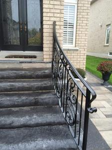 Sleek Modern Wrought-Iron Stair <strong>Railings</strong> for Contemporary <strong>Loft</strong> Spaces - Product Image 4