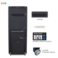 Pantalla Digital Portátil de 43 Pulgadas con Batería, Señalización de Pie, Ultrafina, Móvil, Kiosco de Publicidad LCD