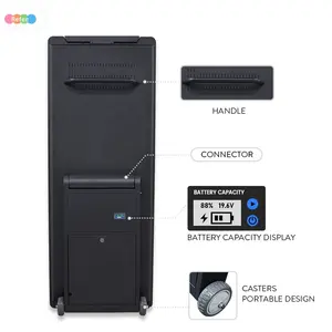 43Inch Xách Tay Kỹ Thuật Số Poster Battery Powered Tầng Thường Vụ Hiển Thị Signage Siêu Mỏng Movable Lcd Màn Hình Quảng Cáo Kiosk - Product Image 3