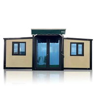 Maison conteneur extensible 20/40 pieds, portable, pliable, de luxe, préfabriquée, mini-maison 4 chambres, design moderne, pour écoles et hôtels, livraison rapide