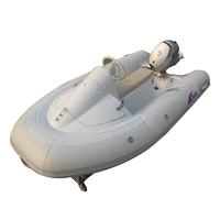Bateau Semi-Rigide Gonflable en Fibre de Verre RIB-420 Électrique pour la Pêche, le Rafting ou comme Yacht – Kayak à Rames pour la Pêche, le Rafting et le Kayak