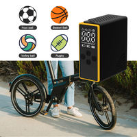 Pompe à air portable, mini compresseur d'air rechargeable, longue durée de vie de la batterie, adapté aux motos et aux vélos