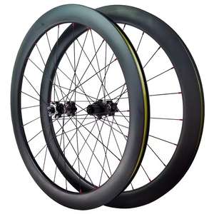 Jeu de roues de route 700C à frein à disque avant et arrière, jantes en fibre de carbone, moyeu à dégagement rapide, <span class=keywords><strong>axe</strong></span> à tirage direct, blocage central pour vélo - Product Image 5