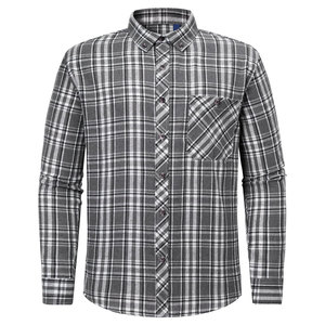 Camisas de Franela para Hombre al por Mayor, Personalizadas, de Alta Calidad, 100% Algodón, Manga Larga, Talla Grande, Diseño a Cuadros, para Otoño - Product Image 1