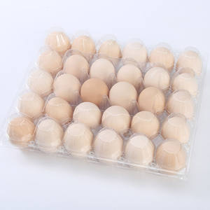 Tek kullanımlık süpermarket kullanımı 30 delik ızgara yumurta paketleme tepsisi şeffaf PET plastik Blister ambalaj kutuları - Product Image 4