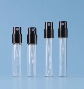 Flacon de parfum en verre miniature de 1 ml, 2 ml, 3 ml, 5 ml avec pompe pulvérisatrice, mini flacon d'échantillon vide transparent - Product Image 1