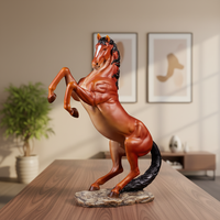 Statue de cheval en fibre de verre, sculpture artisanale en résine, décoration intérieure moderne européenne pour la maison, accessoires pour meuble à vin