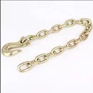 Heavy Duty G70 Truck Chain Trailer Chain With Clevis Grab Hooks Chain Hook