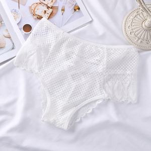 Mid Taille Slipje Vrouwen Sexy Kant Transparant Plus Size Ondergoed Sexy Gratis Prom Vrouwen Kanten Jurk - Product Image 6