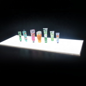 Espositore <span class=keywords><strong>con</strong></span> illuminazione <span class=keywords><strong>display</strong></span> negozio al dettaglio <span class=keywords><strong>con</strong></span> luce led shelfles retroilluminato foglio - Product Image 6