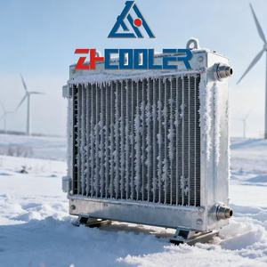 Radiatore raffreddato ad aria <span class=keywords><strong>a</strong></span> pinna di piastra in alluminio per la generazione di energia, apparecchiature di dissipazione del calore ad alta efficienza di livello industriale - Product Image 6