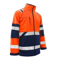 Veste de sécurité de chantier personnalisée, jaune fluorescent, réfléchissante la nuit, ignifuge, respirante, en polyester
