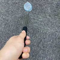 Palo telescópico de acero inoxidable, para muestreador de agua