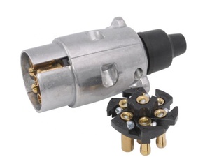 Connecteur de <span class=keywords><strong>remorque</strong></span> pour caravane, 20 pièces, <span class=keywords><strong>7</strong></span> <span class=keywords><strong>broches</strong></span>, 12V, <span class=keywords><strong>prise</strong></span> de courant ronde, adaptateur en métal, utilisé pour les accessoires de <span class=keywords><strong>remorque</strong></span> - Product Image 3