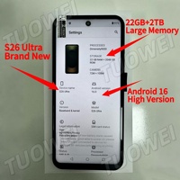 Nuevo Teléfono Inteligente S26 Ultra 22GB+2TB, Actualización de Alta Gama, Popular S26, Batería de 8000mAh de Larga Duración, Pantalla de 7.3 Pulgadas, Cámara Nítida, Doble SIM, Global