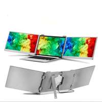 Moniteur portable à double écran ultra-fin de 14 pouces, interface Type-C, rétroéclairage LED, double écran pour ordinateur portable
