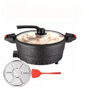 Olla Eléctrica a Presión Redonda de 32 cm, 1350 W, Extra Grande, Sin Humo, Antiadherente, para el Hogar - Product Image 4