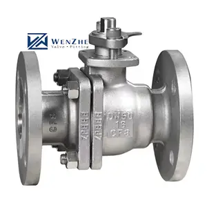 Aço inoxidável 304 flangeada válvula de esfera flange flutuante para fundição