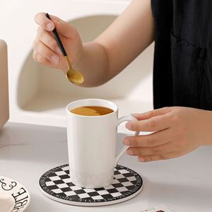 Black-and-white Ceramic <b>Mug</b> with a Minimalist and Creative Design, Suitable <b>for</b> Diverse Usage Scenarios - Product Image 5