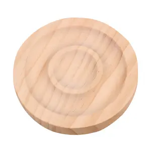 Wholesale Wood Square Round Jewelry Bangle Bracelet Counter Single Stand Display Show Tray Bead Design Tray