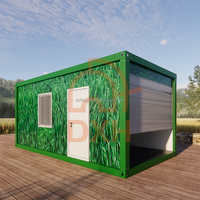 Casa Contenedor Modular Versátil, Estructura Prefabricada Desmontable, Unidad de Vivienda de Entrega Rápida para Proyectos de Construcción