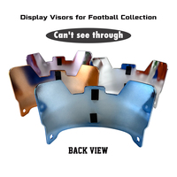 Visières de football chromées UV, miroir intégral, visière de rugby pleine taille, protection oculaire pour casques de football de collection