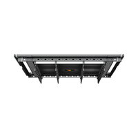 Séchoir à linge électrique intelligent F4HK avec télécommande, éclairage LED, 6 barres à serviettes et 12 pinces pour salle de bain, balcon et usage intérieur