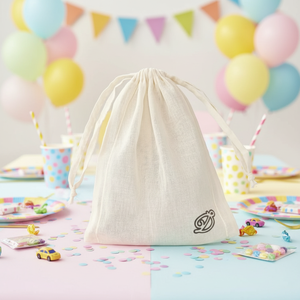 Sac à cordon en gaze Junkai avec logo personnalisé, impression sérigraphique, résistant aux chocs, service OEM, prix de gros, cadeau de fête en coton - Product Image 3