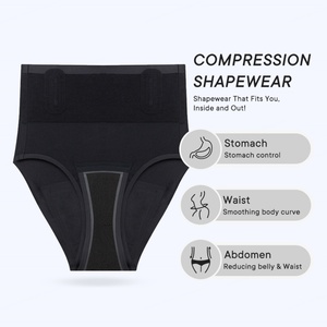 Culottes gainantes personnalisées pour règles, taille mi-haute, contrôle du ventre, coton, anti-fuite, hipster, tricot romantique - Product Image 3