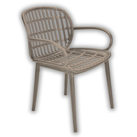 Ensemble de jardin d'extérieur de style tropical, fabriqué en Italie, de haute qualité, résistant aux intempéries, aux UV et à l'eau, respectueux de l'environnement