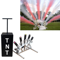 Déclencheur de feux d'artifice à fumée colorée en forme d'éventail, modèle personnalisable, pour fontaine froide, pour mariage, célébration en extérieur, révélation du sexe