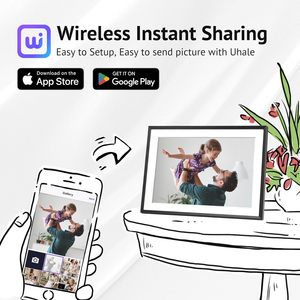 Thân Thiện Với Môi Euphro 10.1 ''Hình Ảnh Kỹ Thuật Số Khung 32GB Lưu Trữ 1280X800 IPS Màn Hình Cảm Ứng Chia sẻ Hình Ảnh/Video Gửi Lời Chúc Tốt Nhất Qua - Product Image 5