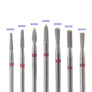 Small various head solid tungsten carbide double cut low speed handpiece dental burs