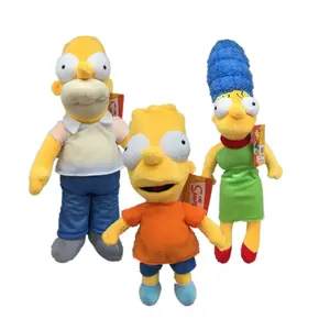 Hot Selling Cartoon Simpsons Plush Toy Doll Assen Funny Children's Day Anime Gift The Simpsons Doll