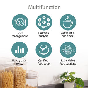 5kg/11lb rond LCD Balance sans fil Balanza valeurs nutritionnelles balance alimentaire de cuisine nutritionnelle intelligente - Product Image 6