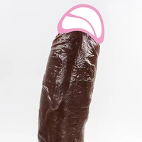 Dildo réaliste Top Cock noir, grand pénis, jouets sexuels anaux pour adultes, stimulateur de point G pour femme, masturbateurs vaginaux et strap-on.
