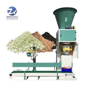 Semi Automatic 25kg 50kg Pellets Soil Weighing Filling Packing Machine 10kg Open Mouth Fertilizer Compost Sand Bagging Machine