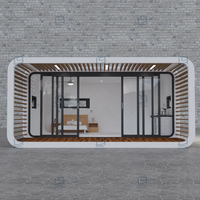 20 pieds 40 pieds maison modulaire préfabriquée cabine bureau portable maison pod cabine apple