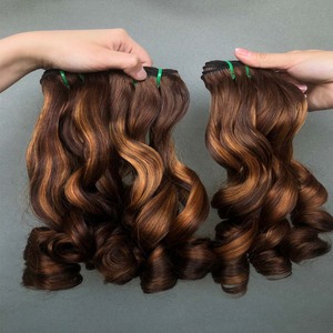 Fornitori di capelli all'ingrosso di capelli grezzi e vergini fasci di capelli onda rimbalzante # p4/30 colore - Product Image 4
