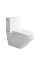 Ensemble WC mural pour salle de bain d'hôtel, cuvette de toilette suspendue en céramique blanche avec réservoir intégré