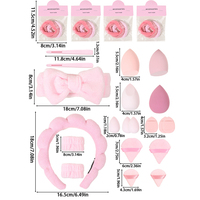 Ensemble de pinceaux de maquillage professionnels personnalisés en usine, 13 pièces, poils en laine, forme carrée, ensemble complet