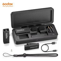 Godox MoveLink Mini LT UC 2.4GHz sans fil Microphone émetteur-récepteur Lavalier Mic pour iPhone Type-C Smartphones Plastique