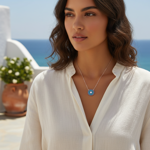 Collier pendentif mode Design mauvais œil pour le style et la protection - Product Image 3