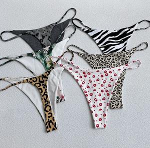 <span class=keywords><strong>H</strong></span>-3053 Lot de 3 culottes string en coton pour femme, sous-vêtements sexy, culottes féminines, tanga, couleur unie, <span class=keywords><strong>lingerie</strong></span>, tailles <span class=keywords><strong>M</strong></span>-XL - Product Image 5