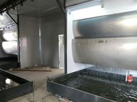 Cabine de peinture et de séchage à rideau d'eau pour meubles avec système de contrôle PLC