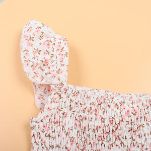 Floral Print Parent-child Dress Holiday Beach Casual Loose <strong>Matching</strong> <strong>Outfit</strong> for Mother <strong>and</strong> <strong>Daughter</strong> - Product Image 3