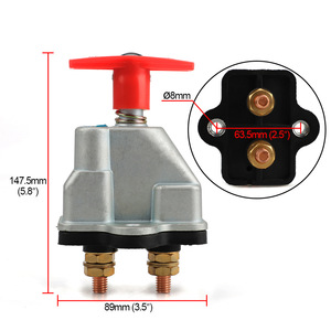 Interrupteur universel pour batterie automobile et marine, 250A, 12-24V, en aluminium, pour montage sur bateau - Product Image 3
