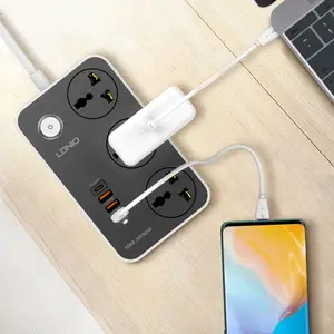 Ldnio sc3412 bán chạy nhất phổ 2 mét Điện Dải 3 cổng 4 USB mở rộng ổ cắm điện dải